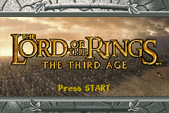 The Lord of the Rings - The Third Age Title Screen